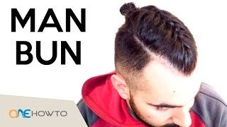 Easy Man Bun Braid tutorial [upl. by Carlstrom103]