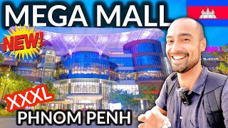 🇰🇭 NEWEST amp BIGGEST Shopping Mall in PHNOM PENH CAMBODIA [upl. by Esirehc]