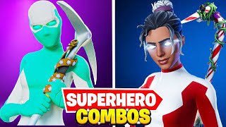 6 Sweaty Superhero Skin Combos [upl. by Mano]