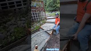 Amazing concrete work for steps diy patioconstruction construction patio concrete patiodesign [upl. by Iphigeniah]