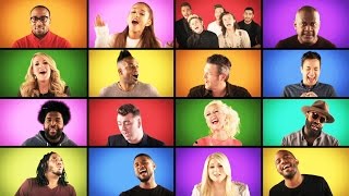 Watch Jimmy Fallon The Roots And Music Superstars Sing quotWe Are The Championsquot A Cappella [upl. by Reerg]