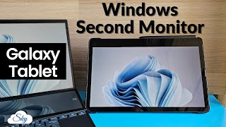 How to use Samsung tablet as Windows second monitor [upl. by Drofnelg]