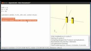 Microtutorial OpenScad 10 Repitiendo tareas 1014 [upl. by Fontana]