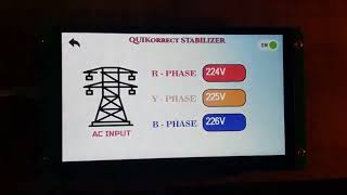 HMI Display for Medi static voltage stabilizer [upl. by Toiboid]