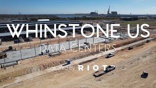 Riot Blockchains Building D Updated  Whinstone Data Center  Rockdale Texas [upl. by Elleinnod]