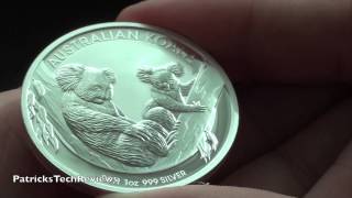 Australian Koala Silver coin 2011  1oz 9991000 silver 311g [upl. by Lashond565]