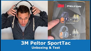 Unboxing amp Test  3M Peltor SportTac ImpulsKapselgehörschutz für Jäger und Sportschützen [upl. by Eardna]