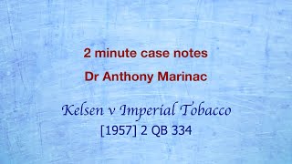 Kelsen v Imperial Tobacco Trespass to airspace [upl. by Adelice]