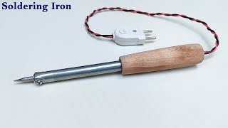 How to make soldering iron  Easy way to make soldering iron at home  AC Soldering Iron 220V [upl. by Assiram]