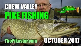 Chew Valley Lake Pike Fishing October 2017 [upl. by Levina805]