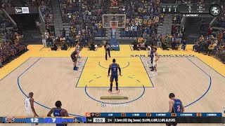 NBA 2K241112 knicks vs warriors player quit [upl. by Craner]