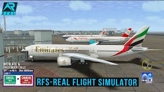 RFS  Real Flight Simulator  Rio to Dubai Full Flight BOEING 777200EmiratesFHDReal Route [upl. by Nnaael]