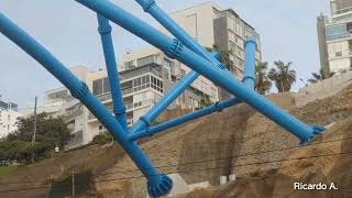 AVANCES  Puente Turístico Peatonal Armendáriz Miraflores Barranco [upl. by Cupo411]