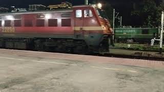 Chennai egmore to kollam via punalur 16101 Dindigul junction departure [upl. by Nnyleitak827]