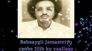 Maxamed Mooge Heesta  Babaygii Jamaame  Lyrics  Mudug Boy [upl. by Arval569]