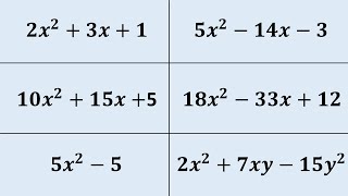 Factorising Quadratics where the Coefficient is Greater than 1 [upl. by Ettenim]