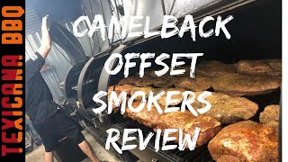 BBQ Smoker Review 1K Camelback Offset smoker [upl. by Herzig]