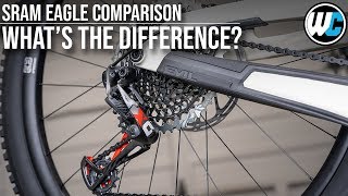 SRAM Eagle Shootout NX vs GX vs X01 vs XX1 Which is Best For You [upl. by Angelo925]