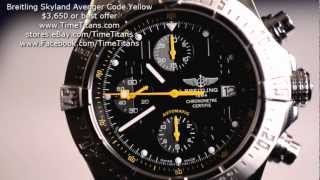 Breitling Skyland Avenger Code Yellow A13380 Limited Edition B13 COSC Chronometer 44MM 300M [upl. by Eerak976]