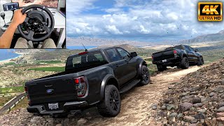 Ford Ranger Raptor amp Toyota Tacoma  OFFROAD CONVOY  Forza Horizon 5  Thrustmaster T300RS gameplay [upl. by Nnaear689]