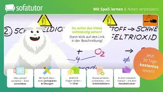 Aufstellen einer Reaktionsgleichung einfach erklärt – Chemie 7 amp 8 Klasse [upl. by Uwkuhceki]