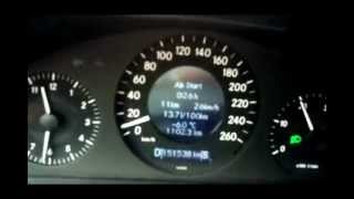 Mercedes E320 CDI acceleration 0  150 kmh in 12 s  chip remap  przyspieszenie beschleunigung [upl. by Rehc]