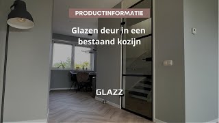 Glazen deur voor in een bestaand kozijn [upl. by O'Callaghan]