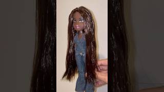 makeover TIME  BRATZ felicia gets hair done bratz restyle doll [upl. by Anec]