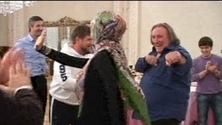 Depardieu dances in Chechnya [upl. by Watt241]