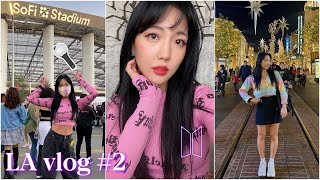 GRWM for the 1st BTS concert 💜 gym weird Insta DM mukbang the Grove 🇺🇸ANNA IN LA 🇺🇸vlog [upl. by Adnamas906]