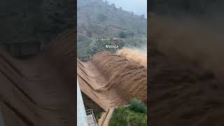 Incredible Footage of Natures Power During Malaga Floods🌪️😳 dana shorts [upl. by Lock]