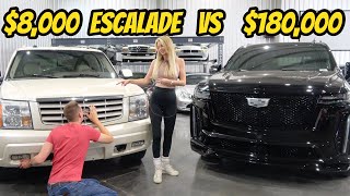 8000 Cadillac Escalade vs 180000 Escalade V The luxury barge icon turns 25 [upl. by Hgielyk45]