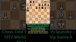 08 Chess Cold WarRobert James Fischer Vs Boris Spassky 1972 Chess Championship Game8 The Classic [upl. by Eirrek455]