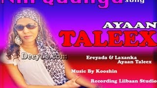 Ayaan Taleex Hees Cusub NIN QAALIYA New Song 2013 by Deeyoo Music [upl. by Enialed169]