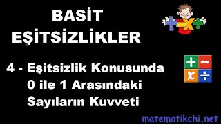 Basit Eşitsizlikler Konu Anlatımı 4  0 ile 1 Arasındaki Sayıların Kuvveti [upl. by Claudianus391]