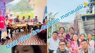 Maiti Ghar tira dashain manaudai chu hai ma ta🤭🤭🙏🙏✌️✌️Raniban❤️✌️Dai haruko gharma🙏🙏Day3 [upl. by Alderson11]