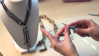 Arya Lariat Necklace Tutorial [upl. by Edana436]