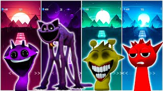 POPPY PLAYTIME 3 Sprunki Incredibox VS CatNap VS Thomas Train Exe VS Zoonomaly in the Game TILES HOP [upl. by Zabrina]