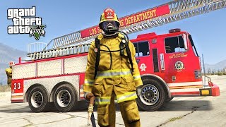 REALISTIC FIREFIGHTER MOD GTA 5 Mods [upl. by Lurette2]