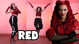 RED ❤️ Descendants 👑 Tutorial Coreografía 🔥paso a paso 🔥 [upl. by Meter926]