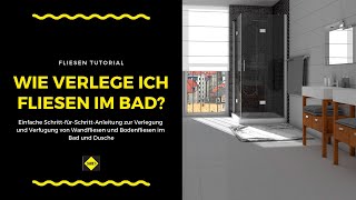 Wandfliesen und Bodenfliesen in Bad und Dusche verlegen und verfugen  SAKRET Heimwerker TV [upl. by Zelten209]