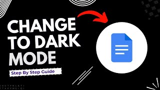 How to change google docs to dark mode on pc Step By Step [upl. by Norabel]