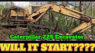 old cat excavator will it start diy caterpillar diesel power vintage iron heavyequipment [upl. by Gypsy273]