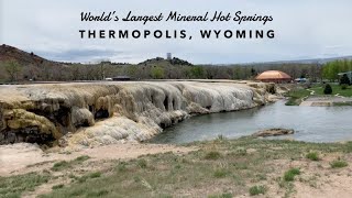 Worlds Largest Mineral Hot Springs Thermopolis WY [upl. by Accissej731]