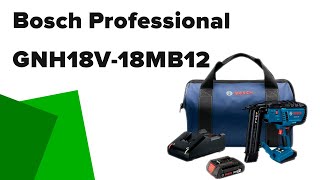 Brad Nailer Bosch Professional GNH18V18MB12 0601482414 Review [upl. by Soll227]