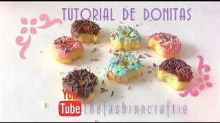 DIY donas faciles en porcelana fria [upl. by Odlanar111]