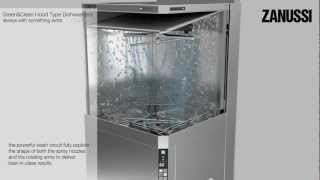 New Zanussi Professional Hood Type Dishwasher [upl. by Tinor]