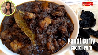 Authentic Tasty Pandi Curry Recipe  Coorgi Pork  Coorgi Style Pork Masala by Rovena [upl. by Oirretno]