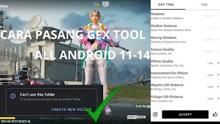 HOW TO FIX GFX TOOL  Cara Pasang Gfx Tool di Android Versi 11  14 Cara Save File Gfx Tool [upl. by Tnomed]