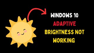 How to Fix Adaptive Brightness Not Working or Not Turning Off on Windows 11 [upl. by Midge]